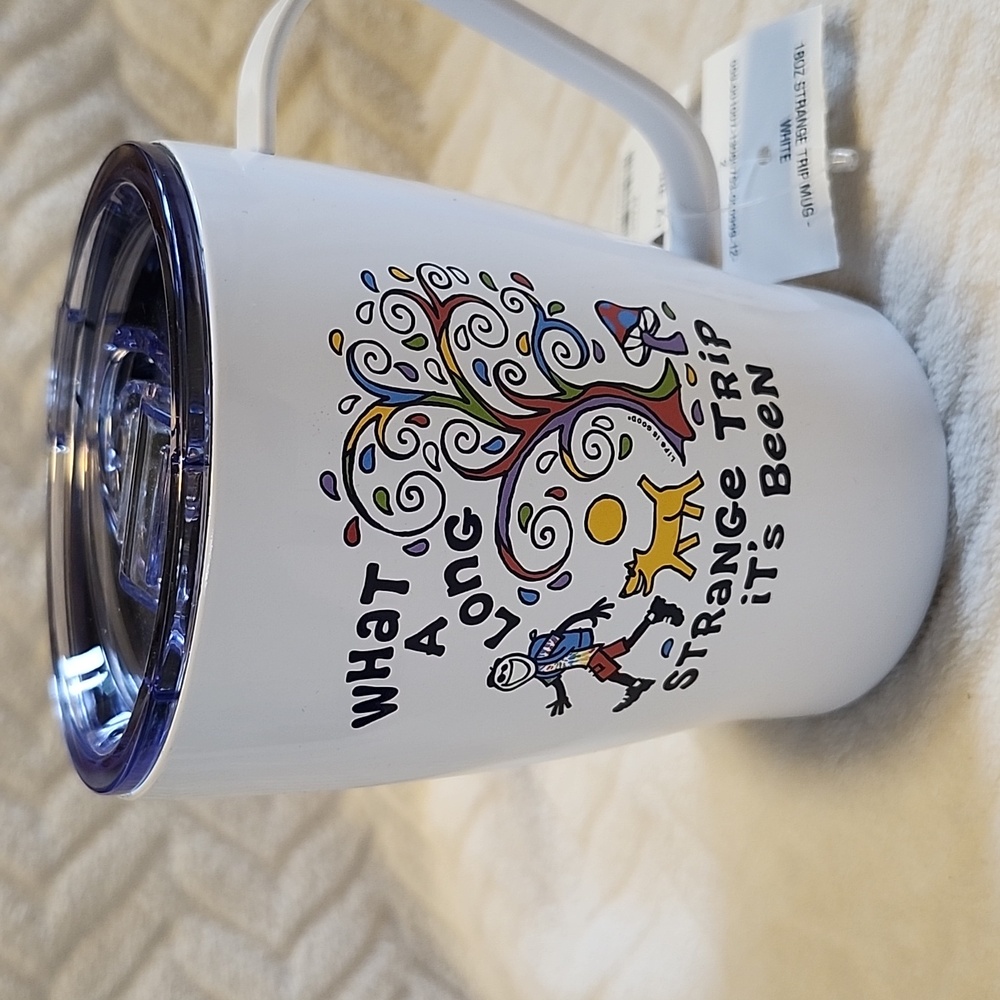 LIFE IS GOOD Strange Trip 18 ounce Stainless Travel Mug